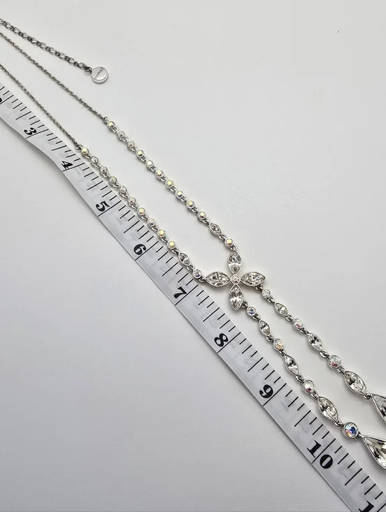 Vintage Givenchy Crystal Lavalier Nakelace - Picture 8 of 8